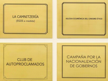 Placas de metal grabadas (2010)