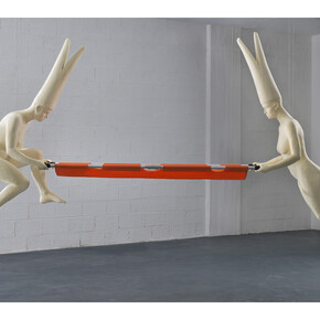 Esther Naor, How Far would you run with a piece of lead in your heart, 2014