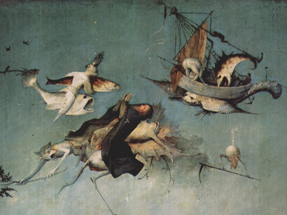 Hieronymus Bosch, "Il Trittico delle Tentazioni di Sant’Antonio", 1505,  particolare