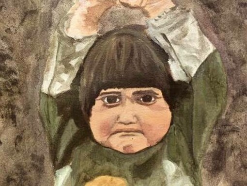 Una pintura realizada a partir de una foto conmovedora