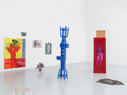 Various artists, An incomplete survey on portraiture, vol. 2, exhibition view. Courtesy of Galerie Hussenot