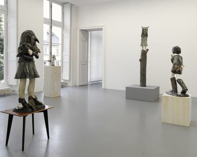 Klara Kristalova, Exhibition view. Courtesy of Perrotin 