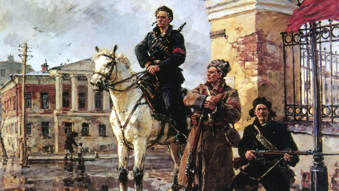 Konstantinovich Savitsky, Revolución de octubre