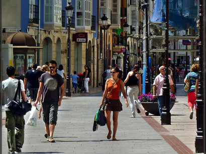 Calle de una gran ciudad