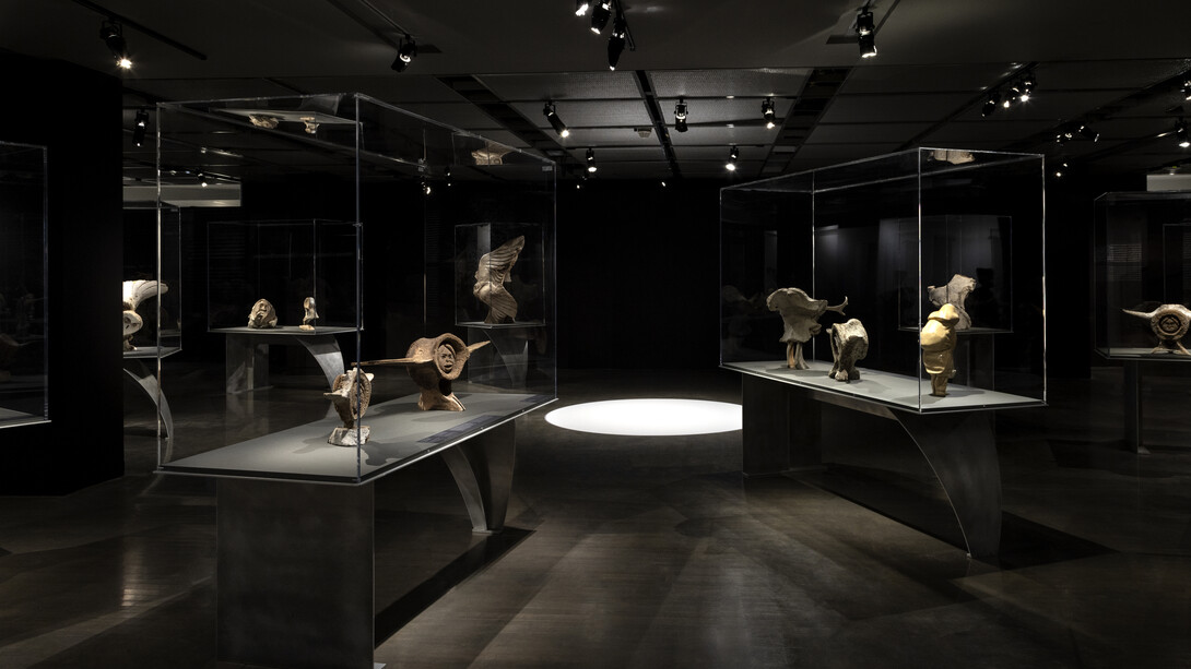 Manasie Akpaliapik, Univers inuit, vue de l'exposition. Avec l'aimable autorisation du Musée McCord Stewart