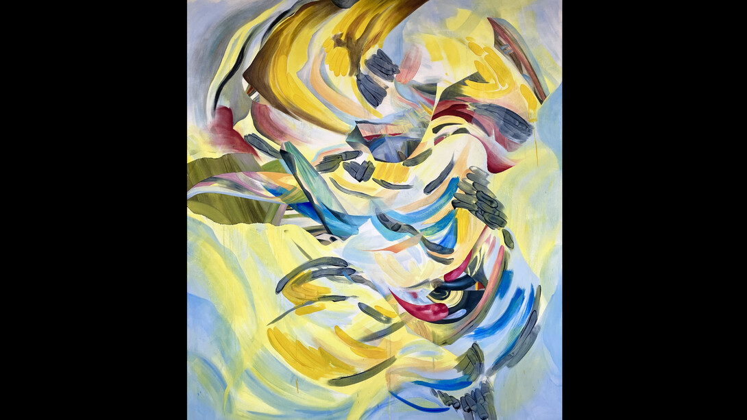 Helen Bermingham, Where Everythung is Held, 180x160 cm, oil on canvas. Courtesy the artist and GR Gallery, NYC