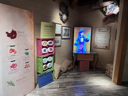 A voyage back in time, exhibition view. Courtesy of Children's Museum Singapore