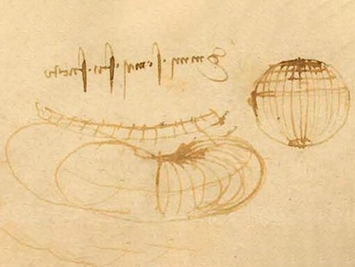 Leonardo,  proiezione piana di un mappamondo