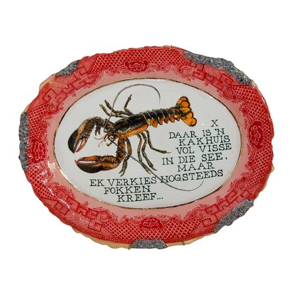 Francke Gretchen Crots, Eet kreef. Courtesy of Knysna Fine Art 