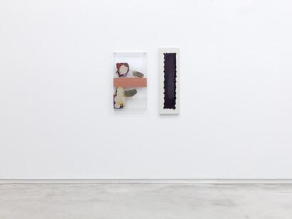 Helmut Dorner, One of my ghosts, vista de exhibición. Cortesía de Galería Ehrhardt Florez