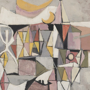 Ethel Fisher, Carnival, 1954. Courtesy of LewAllen Galleries