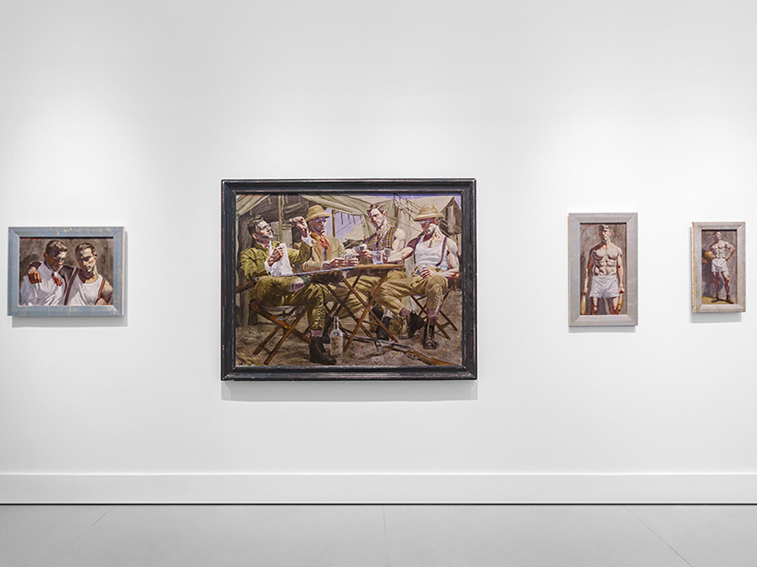 Mark Beard | Bruce Sargeant (1898-1938): Parlor, Gymnasium, and Field. Exhibition view.Courtesy of ClampArt