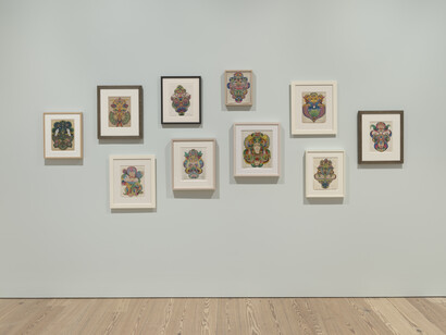 The lost world: the art of Minnie Evans, exhibition view. Courtesy of Whitney Museum of American Art
