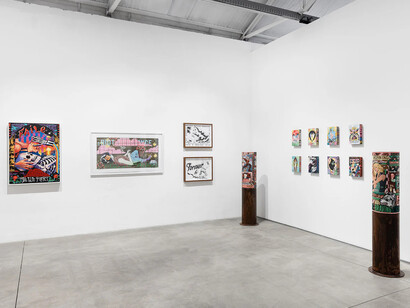 Faile, Something to believe in, exhibition view. Courtesy of Underdogs 