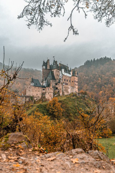 Nestled in the heart of a dense forest, Burg Eltz stands proudly near Wierschem, Germany