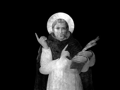 mounir fatmi The Silence of Saint Peter Martyr, 2011 video HD in bianco e nero con audio, 5'04" edizione di 5 Courtesy l’artista e Officine dell’Immagine, Milano