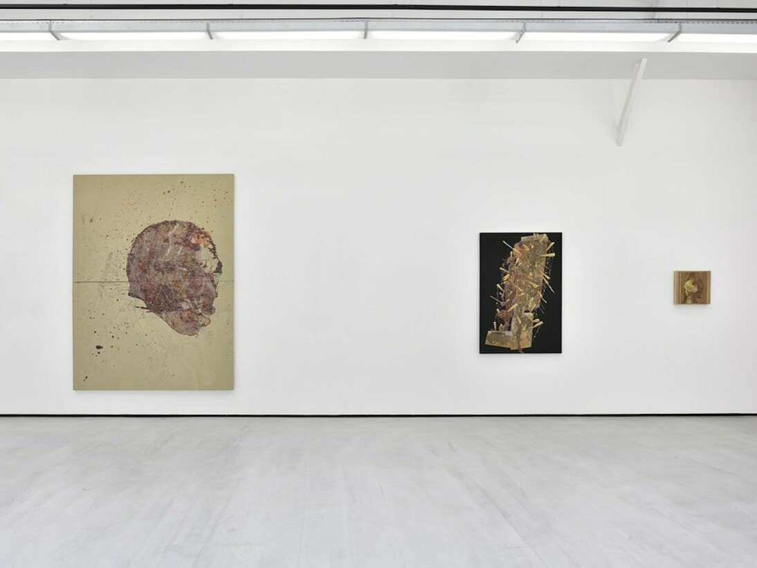 Sur vous je crache la peinture, Exhibition view. Courtesy of Galerie Christophe Gaillard
