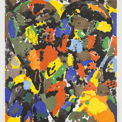 Jim Dine, Chelsea in the Eighties, 2013, Photo screenprint and copperplate etching on Arches Cover White paper Paper and image 133.7 x 77.1 cm, Edition of 12, Courtesy Jim Dine and Alan Cristea Gallery, London