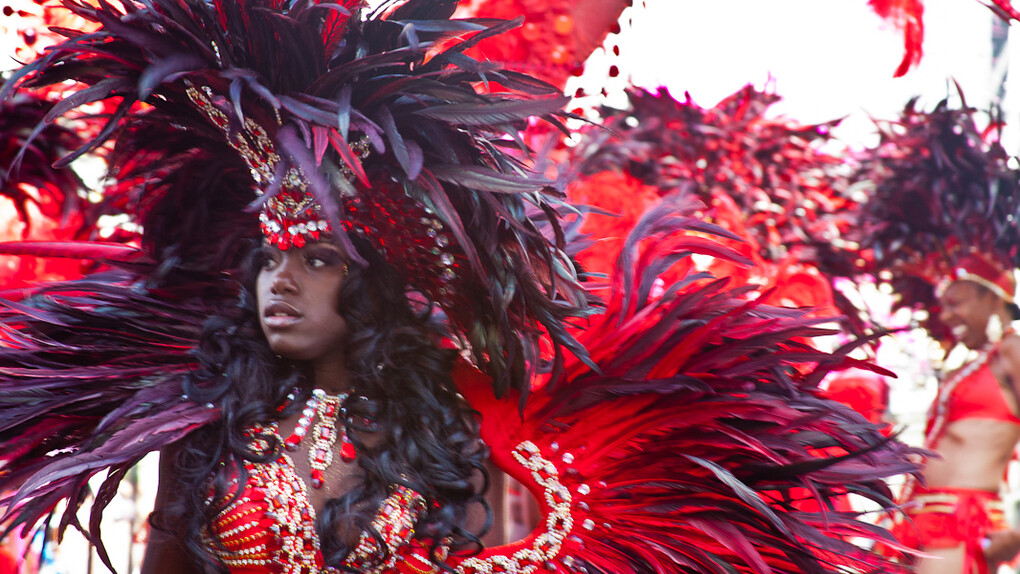 Color en el carnaval de Notting Hill
