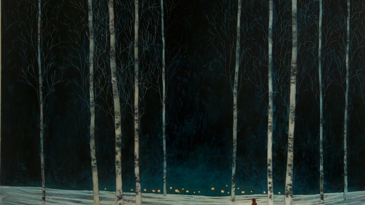 Daniel Ablitt, 'Leading the way home', oil on board £3000, 80x100cm