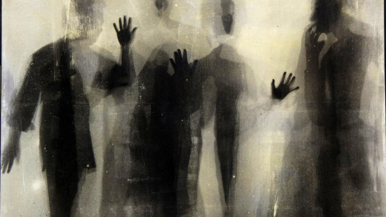 Nikos Kessanlis, no 082, liquid emulsion on canvas, 133 x 183 cm
