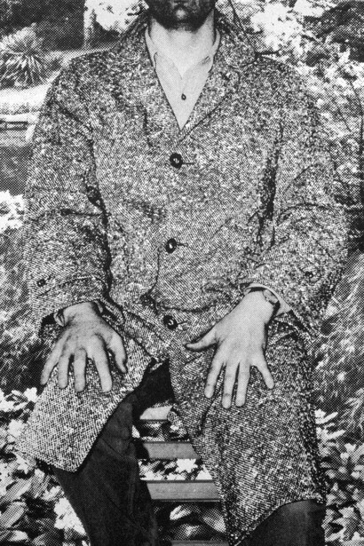 Tim Mara, Self Portrait with Overcoat, 1981, © The Tim and Belinda Mara Trust, courtesy of Advanced Graphics London