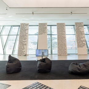 Lili Reynaud-Dewar, Teeth Gums Machines Future Society (Film), 2016. Courtesy of Museion