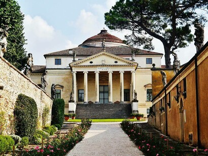 La Rotonda e il viale di rose, Andrea Palladio, Vicenza, Italia