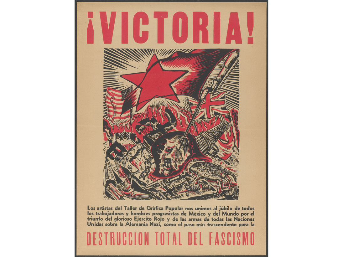 Angel Bracho. Victoria!, 1945. The Art Institute of Chicago. Print and Drawing Club Fund.