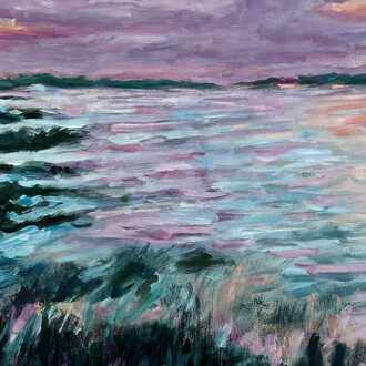 Mitchell Rodbell, Lavender skies (detail). Courtesy of Pleiades Gallery