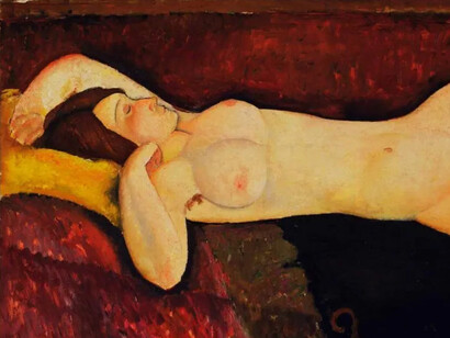 'Desnudo recostado' pintura de Amedeo Modigliani