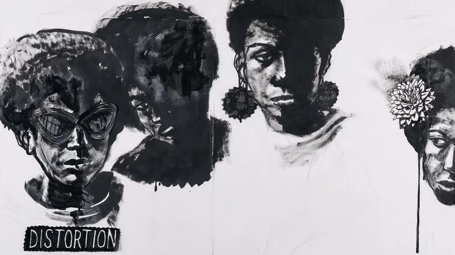 Damon Locks, Distortion, 2025. Courtesy of Goldfinch Gallery