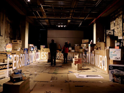 José Ruiz, El estado de las cosas, vista de exhibición. Cortesía de Espacio El Dorado