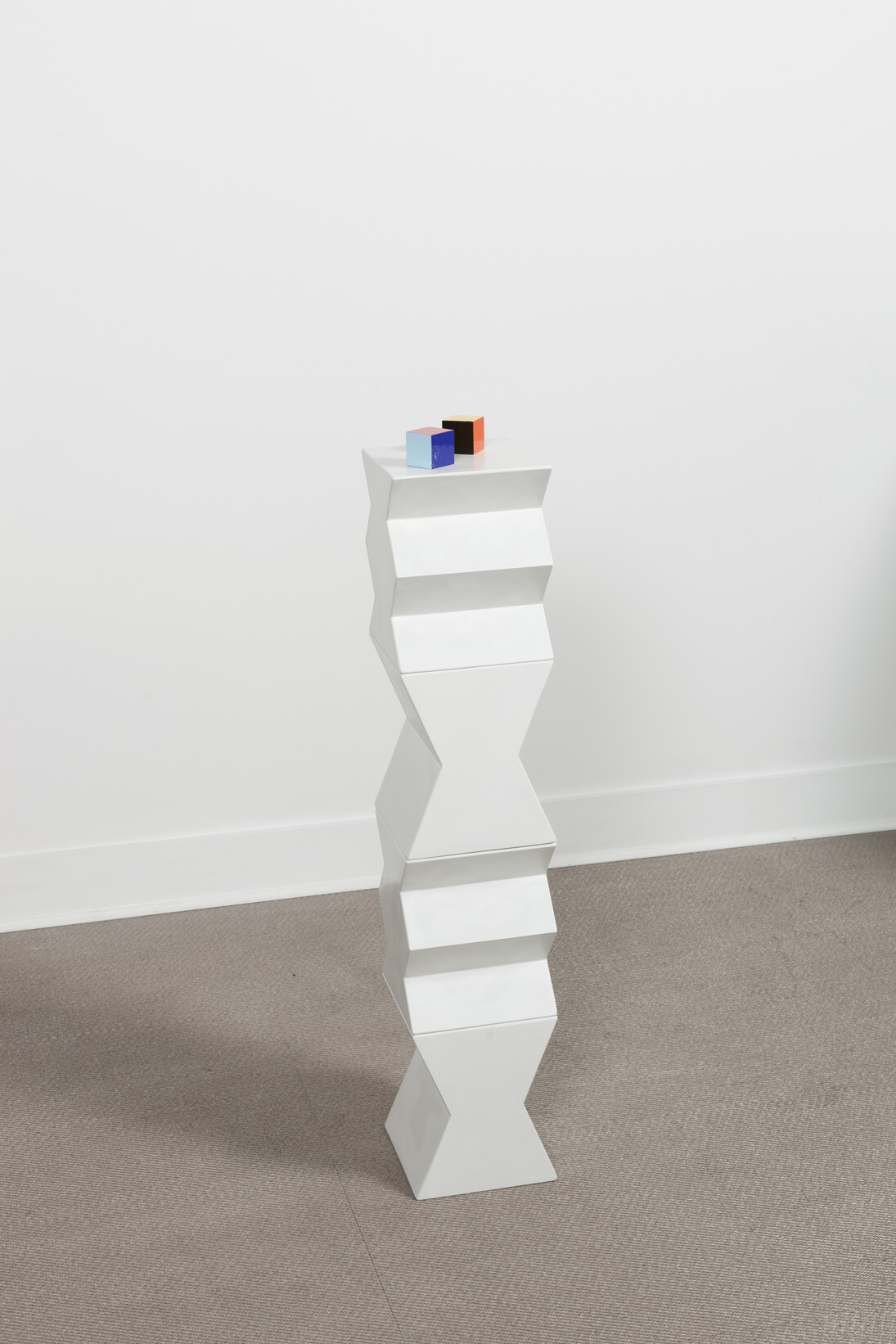 Camilla Løw, New Patterns, 2014, Polished concrete & marble dust, 104.5 x 20 cm, each part 25.3 x 20 x 20 cm