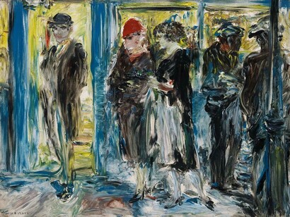 Jack B. Yeats, *Flower Girl*, Dublin, 1926. Öl auf Leinwand, 46 x 61 cm. National Gallery of Ireland, Dublin