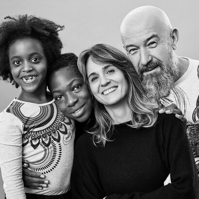 Gabriella Nobile con i figli, foto Zach Gold