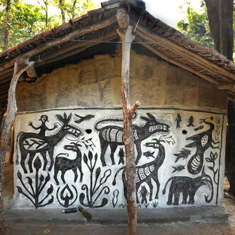 Deidi Von Schaewen, House in the compound of Bulu Imam, Sanskriti, Khovar style