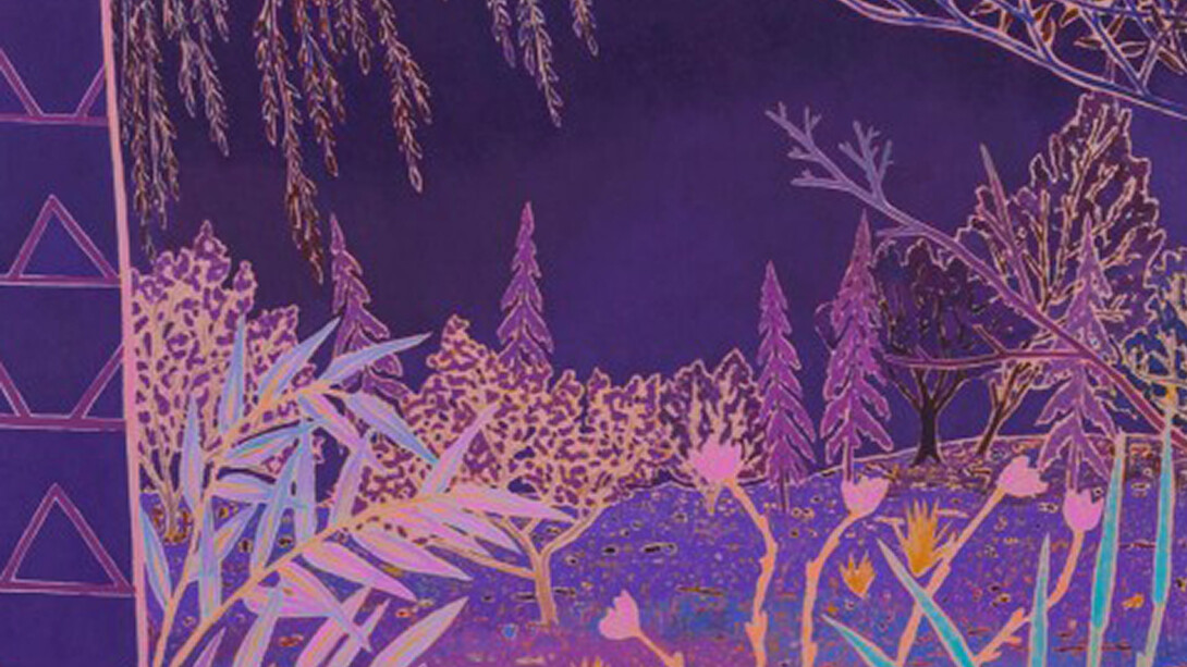 John McAllister, cider bright beckoning, 2016 Oil on canvas 180,3 x 149,9 cm 71 x 59 inches detail