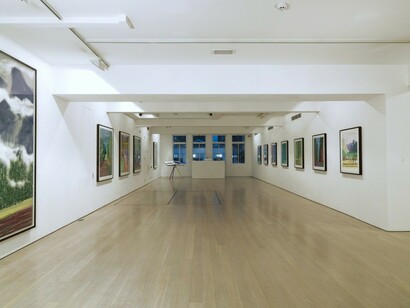 David Hockney. Digital Drawings, Exhibition view. Courtesy of Annely Juda Fine Art