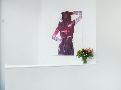 Katya Muromtseva, Heart left in the bag, exhibition view. Courtesy of Plato Gallery 