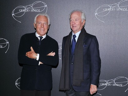Giorgio Armani e Leonardo Del Vecchio