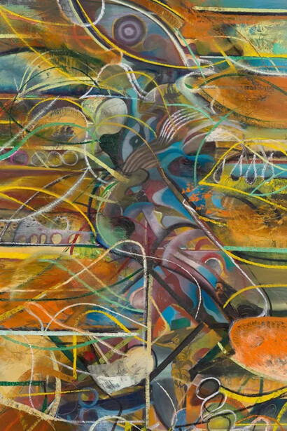 Zio Ziegler, Synthetic expulsion 1 (detail), 2026. Courtesy of Almine Rech Gallery
