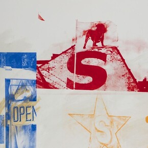 Robert Rauschenberg, Exhibition view. Courtesy of Galerie Thaddaeus Ropac
