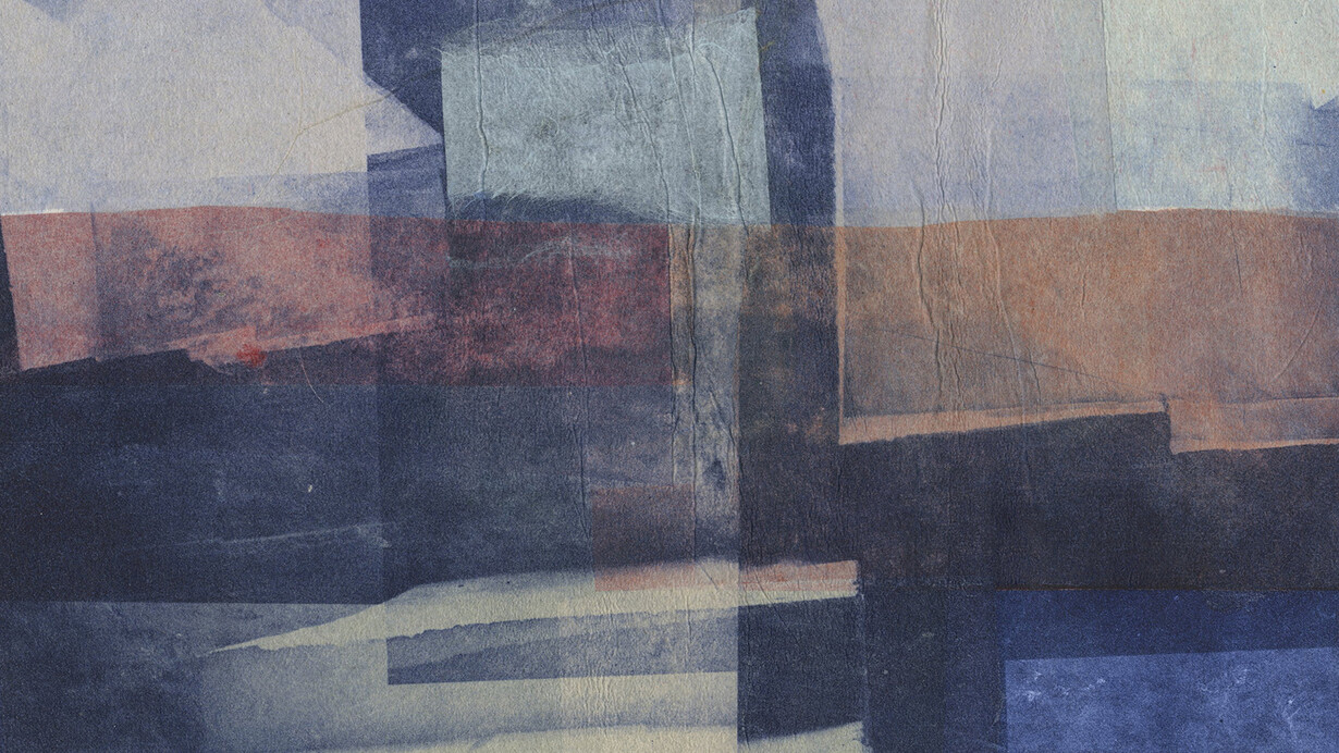 Soffit Boundary, photo etching, collage with chinè colle. Courtesy of The Foundry Gallery 