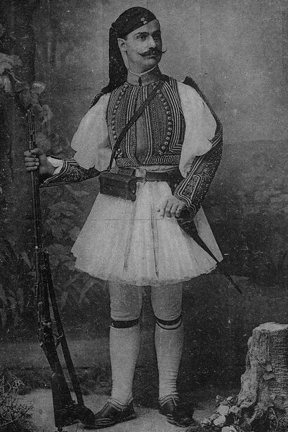 The fustanella, the stiff white kilt used by Greek soldiers guarding the Greek Parliament in Athens