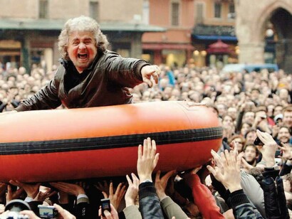 Acto público del Movimiento Cinco Estrellas en Italia
