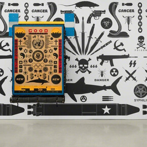 Ashley Bickerton, Exhibition view. Courtesy of The Flag Art Foundation