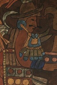 Octavio Medellín, ilustración a partir de los relieves hallados en Yucatán, México, 1938