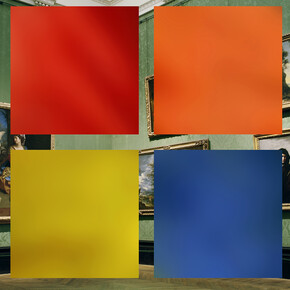 John Hilliard, Colour Palette, 2015, pigment print on Hahnemuhle paper, 114 x 139 cm, edition 1 of 3 © John Hilliard, courtesy of the artist and Galerie Max Hetzler, Berlin | Paris
