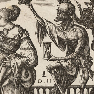Daniel Hopfer the Elder, Death and the devil with two women (detail), ca. 1515. Courtesy of the Museum of Fine Arts